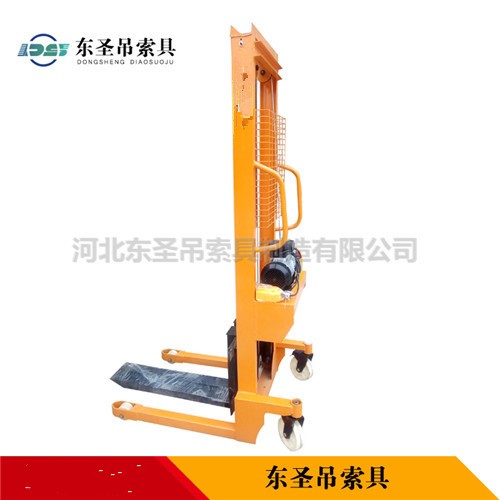 液压手动搬运车侧面展示--河北东圣吊索具制造有限公司--液压堆高车|手动叉车|小型搅拌机|石材夹具